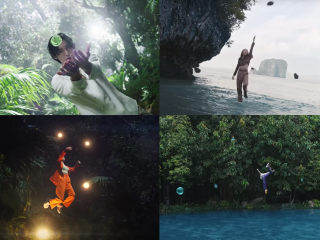 이니스프리가 2월 28일 공개한 캠페인 영상 'THE NEW ISLE'. 네 명의 모델이 대자연을 자유롭게 누빈다. ⓒ이니스프리
