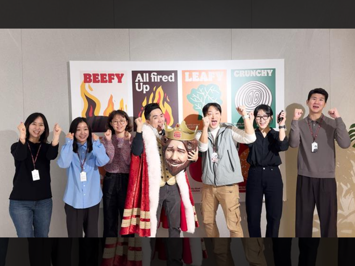 버거킹코리아 마케팅팀 모습. 버거킹의 시그니처인 ‘불맛’이라는 본질을 지키되, 독창적이고 참신한 마케팅 활동을 더하겠다는 포부를 밝혔다. ⓒ버거킹코리아