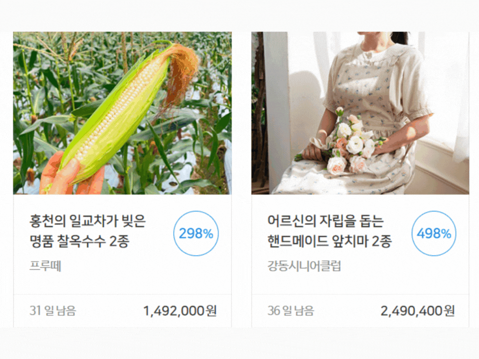 해피빈에서 기부 외에도 운영 중인 '펀딩과 가볼까' 서비스 화면 모습. 가볼까라는 프로그램을 통해서는 지역의 착한 가게를 가거나 봉사 및 공익 활동을 신청할 수도 있다. ⓒ해피빈